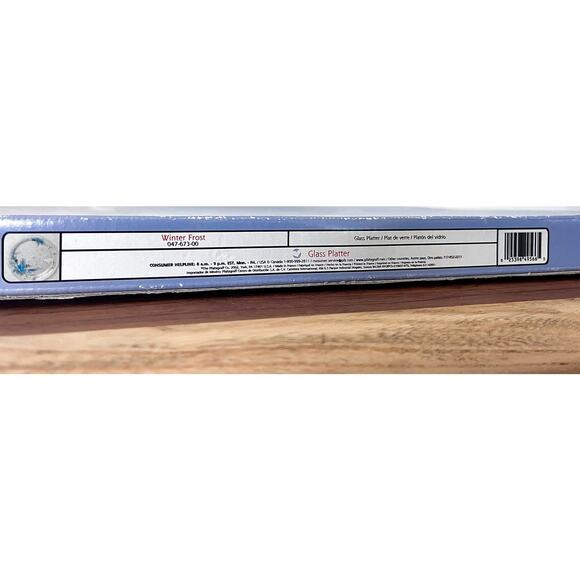 Winter Frost by PFALTZGRAFF Round Glassware Cake Plate with Original Box - Picture 4 of 10